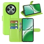 Oppo Reno 12F 5G      Pu Wallet Case    [Green]