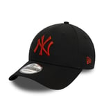 NEW ERA NEW YORK YANKEES BASEBALL CAP.9FORTY MLB LEAGUE ESSENTIAL BLACK HAT W24