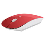 Souris Ultra Plate pour MACBOOK Pro APPLE Sans Fil USB Universelle Capteur Optique 3 Boutons Couleurs (ROUGE) - Neuf