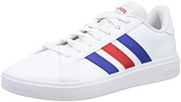 adidas Homme Grand TD Lifestyle Court Casual Shoes Sneaker, Ftwwht/Royblu/Vivred, 40 EU