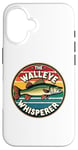 iPhone 16 Vintage Walleye Drawing: The Walleye Whisperer Fisherman Case