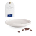 Villeroy & Boch - Sous-tasse à espresso Afina en porcelaine premium, sous-verre pour tasses à moka et espresso, Fabriquée en Allemagne, compatible lave-vaisselle et micro-ondes, empilable, blanche