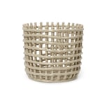 ferm LIVING Ceramic punottu kori Ø 23,5 cm Cashmere