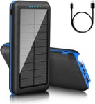 Portable Charger Solar Power Bank 30000mAh Battery Pack Charger Camping External