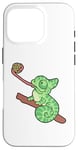 Coque pour iPhone 16 Pro caméléon enfant reptile amphibien zoo enfant