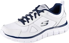 Skechers Track Scloric, Basket Homme, Blanc (blanc), 42.5 EU