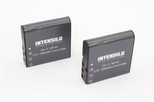 INTENSILO 2x batterie compatible avec Kodak Pixpro AZ501 Astro Zoom, AZ521 Astro Zoom, AZ522, AZ525 appareil photo APRN (1250mAh, 3,7V, Li-ion)