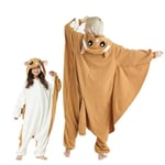 Kids Funny Cartoon Cosplay Onesie Baby Animal Halloween Pajamas Boys Girls Cute Flying Squirrel  Kigurumi -a flying squirrel 120 Fit 110-120CM