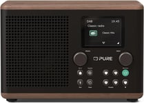 Pure Classic H4 Digital Kitchen Radio (DAB+/FM, Bluetooth, USB, AUX Coffee Black