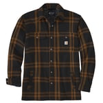 Carhartt Mens Roane Sherpa Lined Shirt Jacket - Black - Size Large