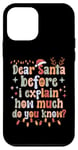 Coque pour iPhone 12 mini cher père Noël, avant que je ne t'explique, à quel point connais-tu Noël