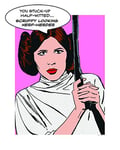 Poster d'Art, 40cm x 50cm, Star Wars Classique Comic Citer Leia