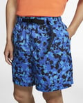 Nike ACG AOP Camo Woven Shorts Cargo Hyper Royal Blue Size Medium CD7638 405