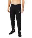 PUMA Men's Essentials Fleece Sweatpants, Cotton Black, Large