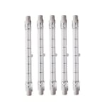 Dimbar R7s 189mm 100w Halogen Pencil Bulb Ac220-240v J189 Linjär Halogenstrålkastare För Landskap, Säkerhet, Gatubelysning (set Om 5)-I lager