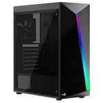 ATX Case ATX AeroCool Shard Tempered Glass with Glass Top Black