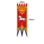 46x150cm Medeltida Rike Rohan Gondor Hästträd Banner Flagga Väggdekoration Hem Sovsal Vardagsrum Pennant Flagga Burgees Dekor E