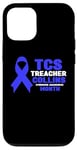 Coque pour iPhone 15 Chemise bleue TCS - Mois de sensibilisation au syndrome de Treacher Collins