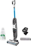 BISSELL CrossWave HF3 | Aspirateur Balai Sans Fil | Shampouineuse | Aspirateur Nettoyeur | Multisurface Sols Durs | Parquet, Carreaux et Stratifiés | Double Réservoir Eau Propre/Sale | 70dB | 3598N