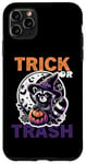 Coque pour iPhone 11 Pro Max Trick or rather Trash, Costume drôle de raton laveur 2024 Halloween