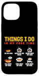 Coque pour iPhone 15 Ce que je fais : les hot-dogs mangent Watch Inform Talk