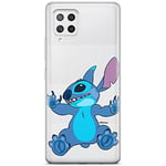 ERT GROUP Coque de téléphone Portable pour Samsung A42 5G Original et sous Licence Officielle Disney Motif Stitch 021 Parfaitement adapté à la Forme du téléphone Portable, partiel imprimé