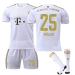 2022-2023 Ny säsong FC Bayern München Fotbollsdräkter Fotbollsuniformer T-shirts tröja yz - high quality 22 23 Muller 25 adults L(175-180CM)