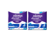 Always Discreet Long Plus Pads 8 Pads x 2