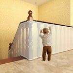 Paryou - Filet de Sécurité pour Enfants, Bébé Filet de Sécurité pour Escalier et Balcon, Filet de Protection, Barrière de Sécurité pour Enfants et