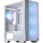 MSI MAG Forge M100R White Micro-ATX-fodral - GPU-stöd upp till 300 mm, ARGB-fläktar, magnetiska dammfilter, glas