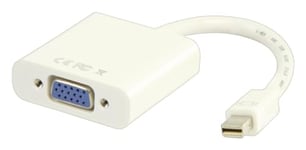 Adaptateur fiche Mini DisplayPort male Et fiche VGA femelle blanc 2.00m