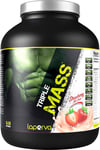 Laperva Triple Mass Gainer Protein Powder, High Calorie Weight Gainer with 19 Vi