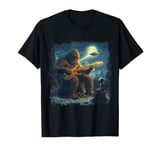 Alien Bigfoot Guitar Sasquatch UFO Outfit For Men Women Kids T-Shirt