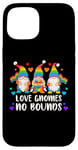 Coque pour iPhone 15 Fierté LGBT, Nains de jardin, Couleurs arc-en-ciel