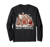 Merry Christmas Gingerbread House Baking Party Family Xmas Long Sleeve T-Shirt