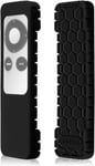 Coque Compatible Avec Apple Tv 2 Et 3, Anti-Slip Remote Case Housse Coque De Protection En Silicone, Noir