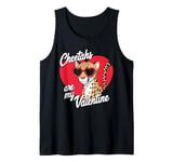 Cheetahs Are My Valentine Cute Cheetah Valentines Day Tank Top