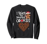 I Teach The Smartest Cookies Christmas Gingerbread Kids Boys Sweatshirt