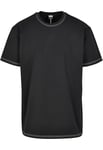 Urban Classics Men's Heavy Oversized Contrast Stitch Tee T-Shirt, Black (Black 00007), X-Large