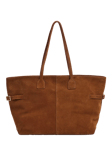 Flattered Lesley Fine Calf Leather Tote Bag, Bourbon