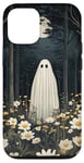 iPhone 12/12 Pro Cute Ghost In Haunted Forest Dark Academia Halloween Case