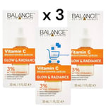 3 x 30ml Balance Active Formula Vitamin C Power Serum