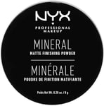 NYX Professional Makeup Poudre de Finition Minérale, Poudre Libre, Fini Mat, Contrôle de la Brillance, Teinte : Light/Medium