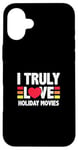 Coque pour iPhone 16 Plus J'aime vraiment les films de vacances