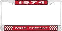 OER LF121674C nummerplåtshållare 1974 road runner - röd