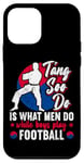 Coque pour iPhone 12 mini It Is What Men Do While Boys Play Football Funny Tang Soo Do