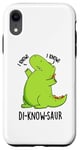 Coque pour iPhone XR Jeu de mots drôle de dinosaure Di-know-saur