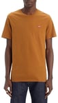 Levi's Men's Ss Original Housemark Tee-Chesthit Logo T-Shirt, Dark Ginger, S