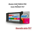 Module CAM PCMCIA PRO + Carte FRANSAT pour Collectivité Immeuble Habitat - Gris
