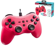 WIRED RED SWITCH CONTROLLER - New Nintendo Switch - T7332z